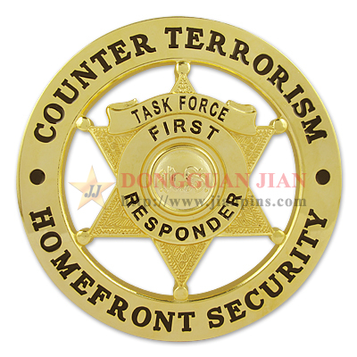 Emblemas personalizados para combater o terrorismo